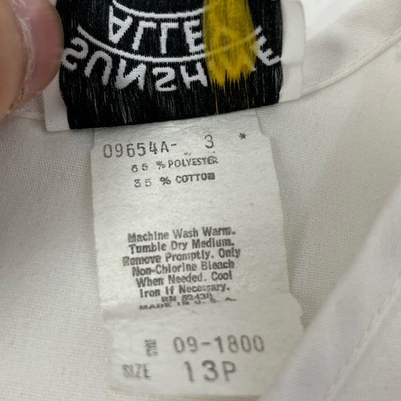 Sunshine Alley White Linen Sz 13P Vintage Women's Dress Excellent Condition GHF5 - Picture 5 of 5